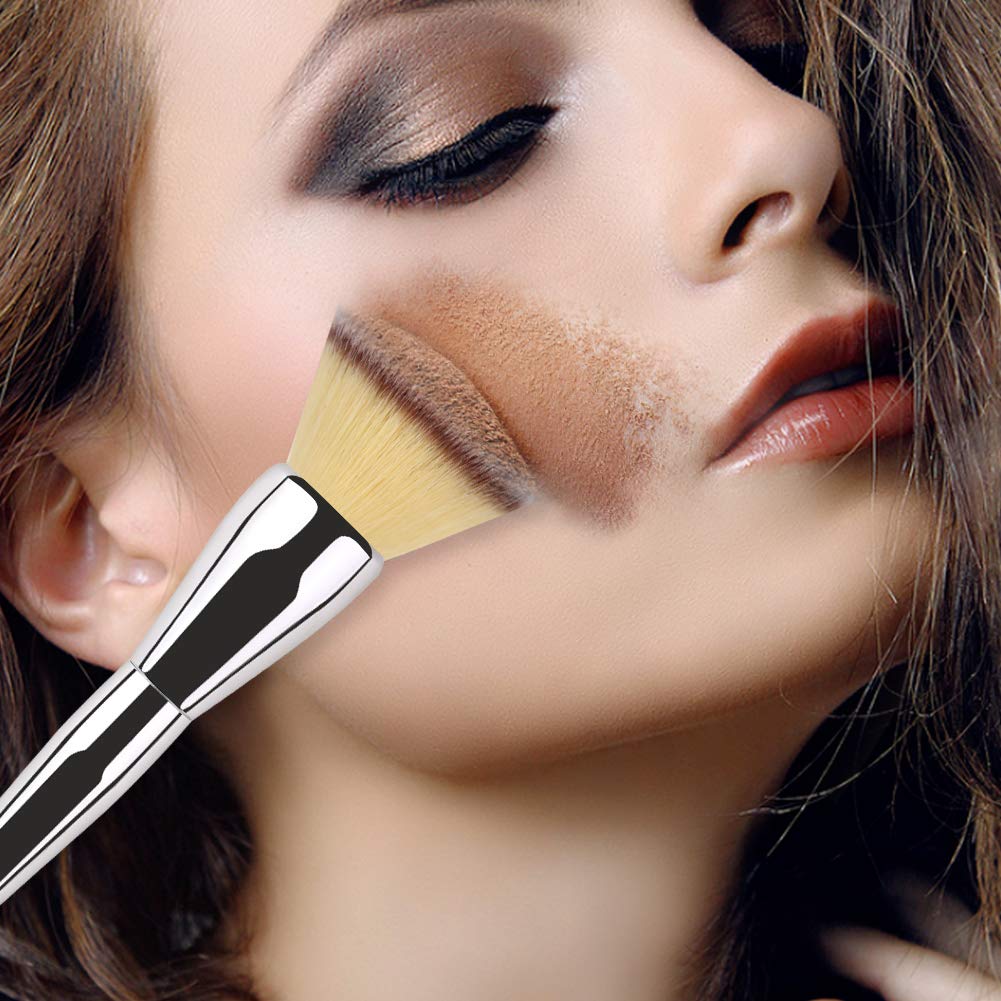 Flat Top Foundation Brush,Daubigny Large Powder Brush Premium Durable Kabuki Makeup Brush Perfect For Blending Liquid,Cream and Flawless Powder,Buffing, Blending,Concealer