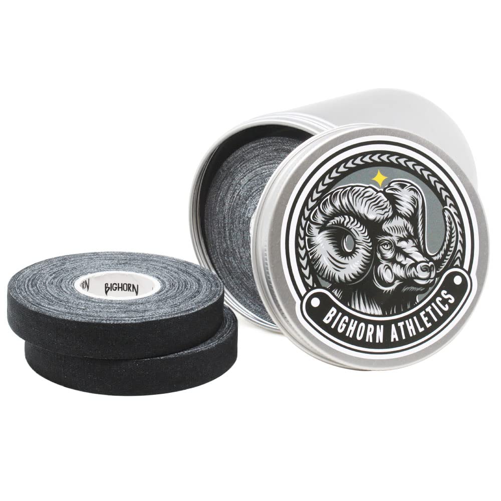 Bighorn Athletics Silver Tin Can Holder, Medium | Holds 8-rolls of 0.3-Inch Athletic Finger Tape | Tape Not Included