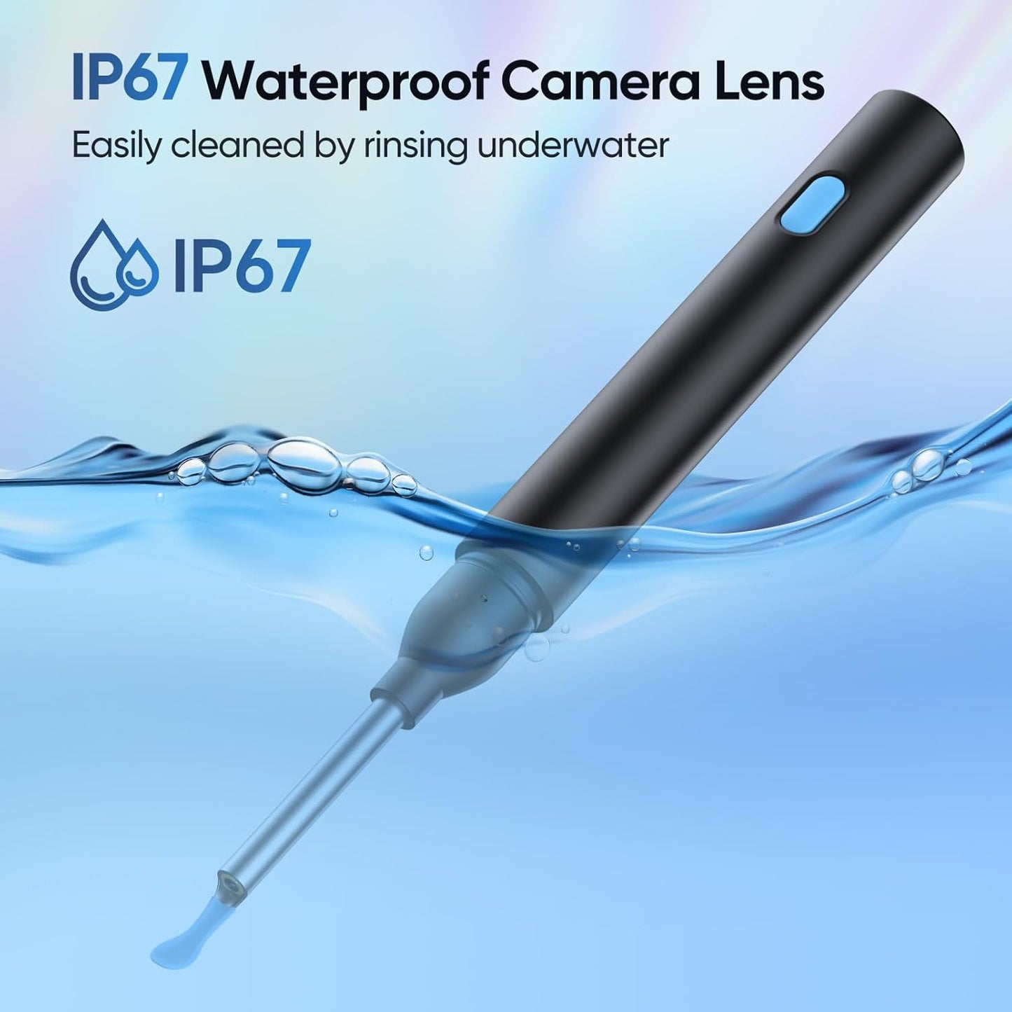 Ear Wax Removal Tool Camera with 8 Kits & 5 Ear Spoon, Ear Cleaner with Camera 1080P HD, Earwax Removal Kit with 6 LED Lights, Ear Wax Removal Kit for iOS & Android