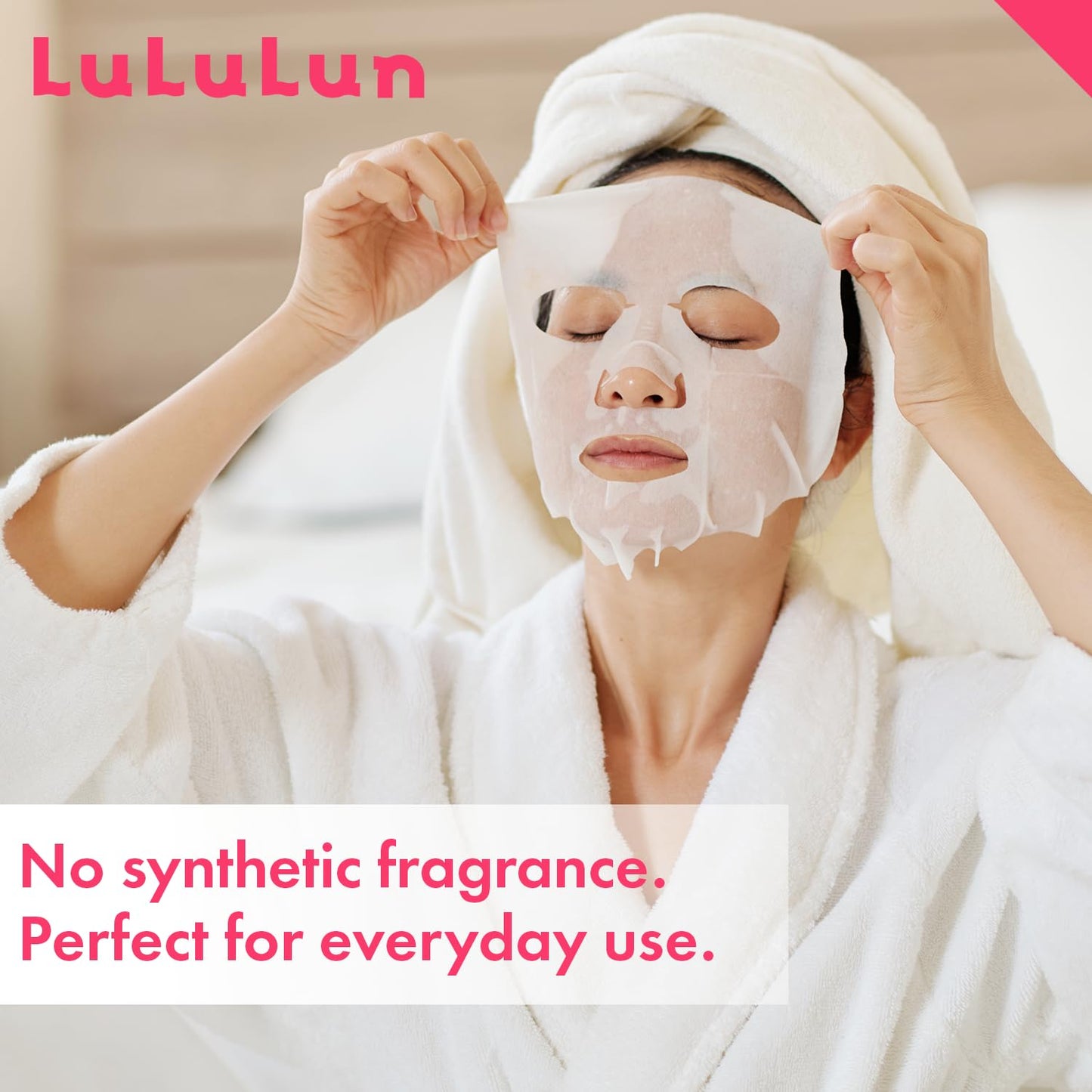 Lululun 32EA Anti Aging Face Mask for Women, Daily Face Masks Skincare & Moisturizing FACE MASK with Rice Extract& Honey, Collagen Face Mask Sheet & Facial Mask & Sheet Mask from Japan PRECIOUS MOIST