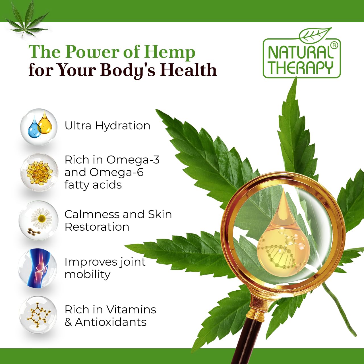 Natural Therapy Hemp & Lavender Salt Scrub – Exfoliating Body Scrub for Women – Moisturizing and Nourishing Skin – with Pure Oils and Dead Sea Minerals (23.28 Oz)