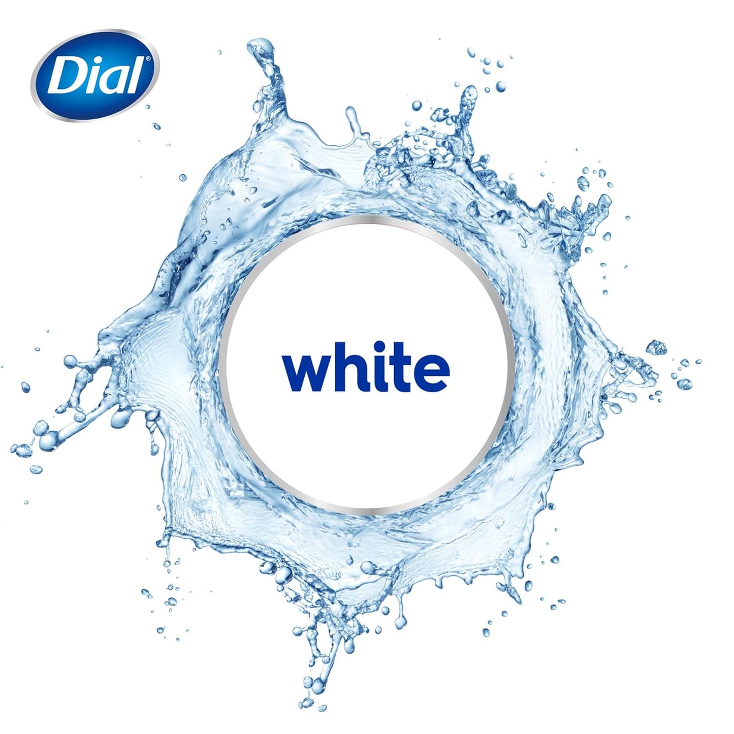 Dial Antibacterial Bar Soap, Refresh & Renew, White, 4 oz, 32 Bars