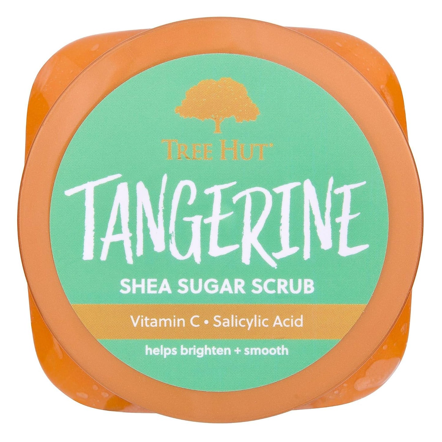 Tree Hut Tangerine Shea Sugar Scrub, Exfoliating, Hydrating & Moisturizing Body Scrub with Shea Butter & Nourishing Essential Oils, Smooth & Soften Skin, 18 oz