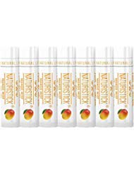 Naturistick Natural Beeswax Lip Balm 7-Pack | Mango | Standard 0.15 oz Tubes