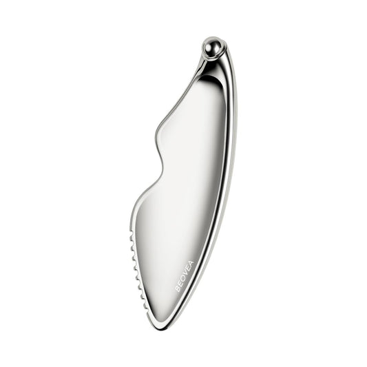 Gua Sha Facial Tools - Guasha Tool for Face and Body, Premium Metal Scraping Massage Tool for Lymphatic Drainage, Skin Rejuvenation, and Relaxation