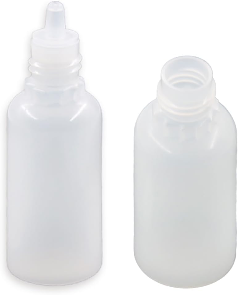 10 Pcs Dropper Bottles, 15ml/0.5 oz Empty Squeezable Small Mouth Dropper Bottle, Liquid Dropper Bottle with Green Cap