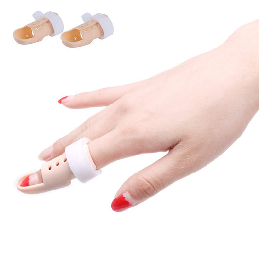 Thinvik [2 Pieces Plastic Mallet Dip Finger Support Brace Splint Joint Protection Injury -Size0 Knuckle 38-42mm