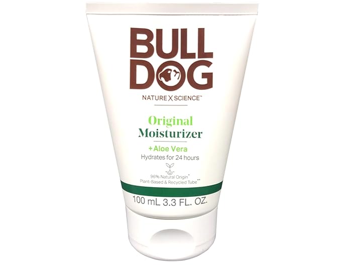 Bulldog Skincare Original Moisturizer For Men. With Aloe Vera, 3.3 fl. oz., (Pack of 2)