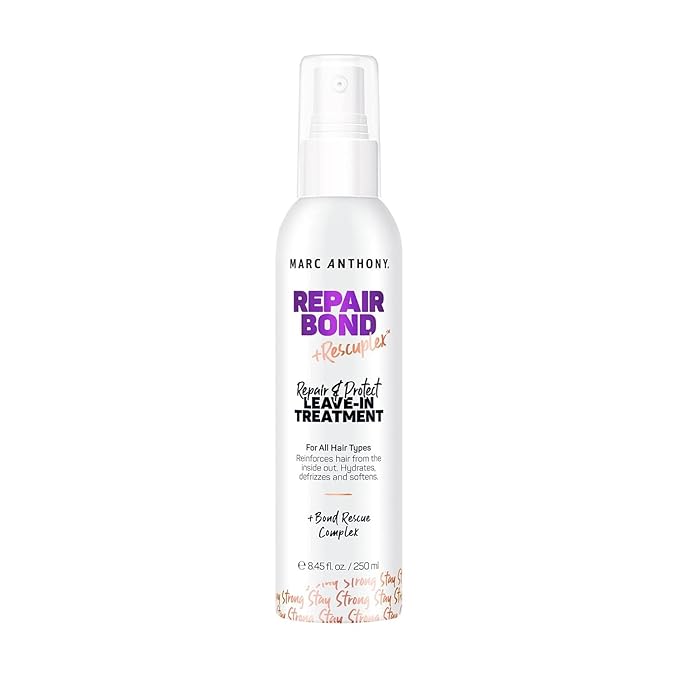 Marc Anthony Bond Repair Leave In Hair Conditioner Treatment for Dry & Damaged Hair, Repair Bond - Treatment & Deep Conditioning Moisturizer Reduces Breakage & Flyaways - Fights & Reduces Frizz