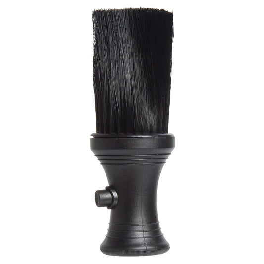 Diane Neck Duster with Powder Dispenser Barber and Salon Brush to Remove Loose Hair from Neckline and Ears, Soft Nylon Bristles, Stand Up Base, 6.25”