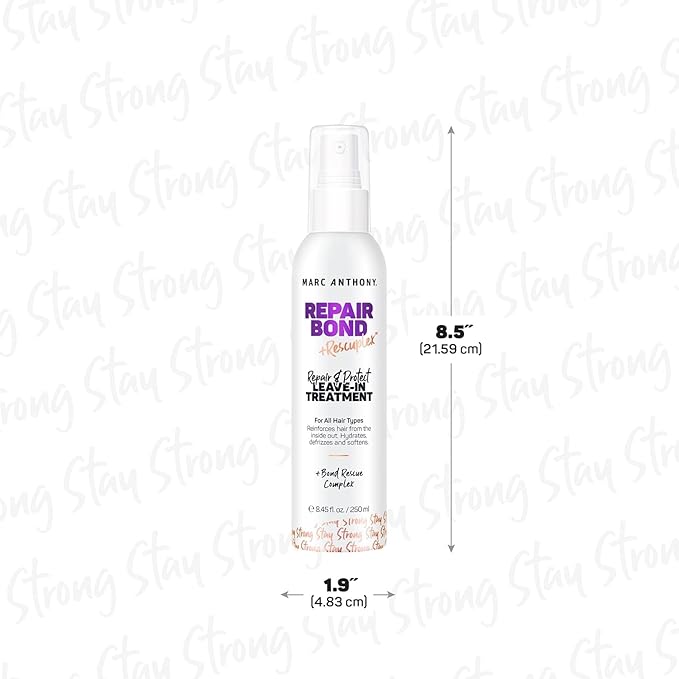 Marc Anthony Bond Repair Leave In Hair Conditioner Treatment for Dry & Damaged Hair, Repair Bond - Treatment & Deep Conditioning Moisturizer Reduces Breakage & Flyaways - Fights & Reduces Frizz