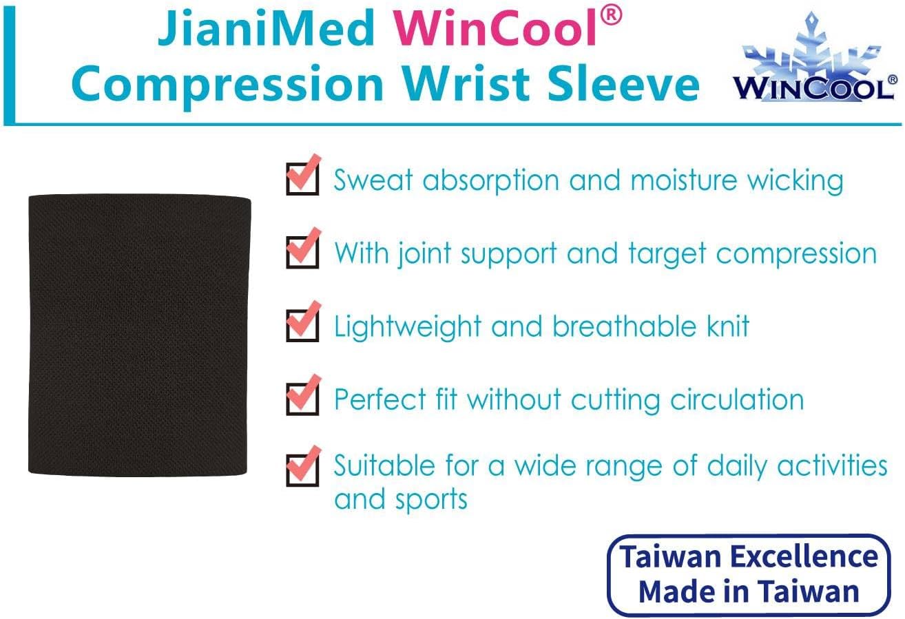WinCool® Compression Wrist Sleeve–Lightweight, Cooling Yarn, Moisture-Wicking, Wrist Support, Pain Relief, Daily Use, Taiwan Excellence L/XL