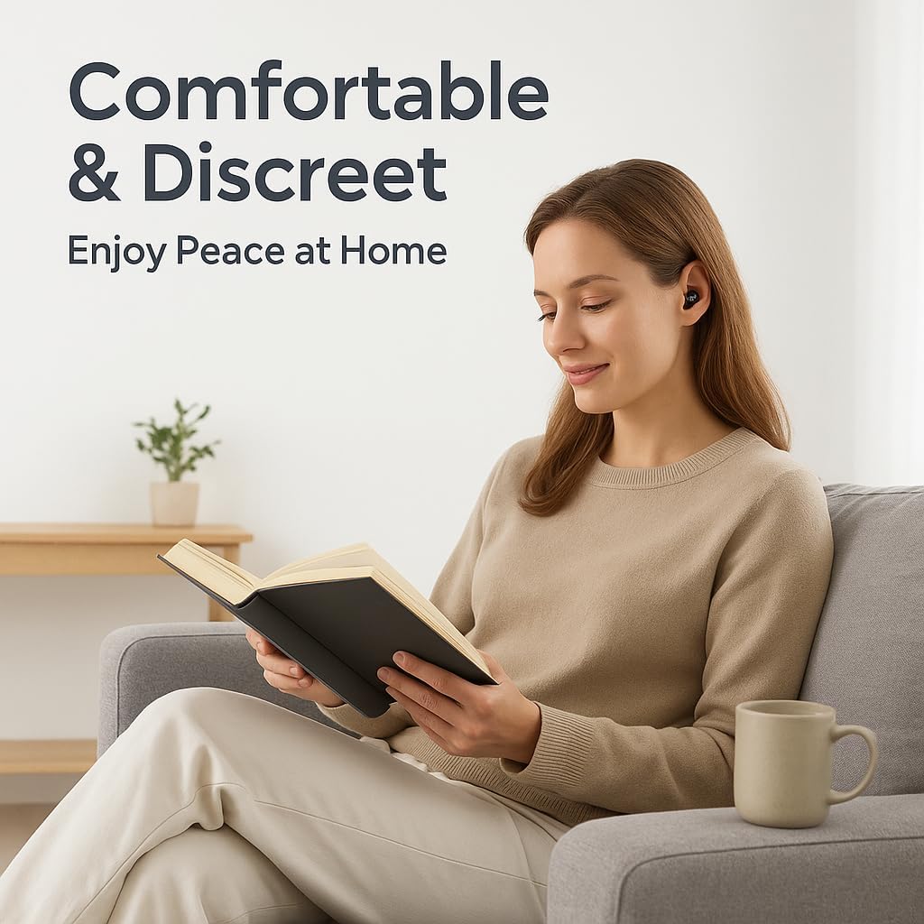 Noise Cancelling Ear Plugs for Sleeping – Up to 30dB Sound Blocking Reusable Silicone with 8 Ear Tips & Travel Case Comfortable Hearing Protection for Sleep, Work, Study, Travel, Concerts (Black)