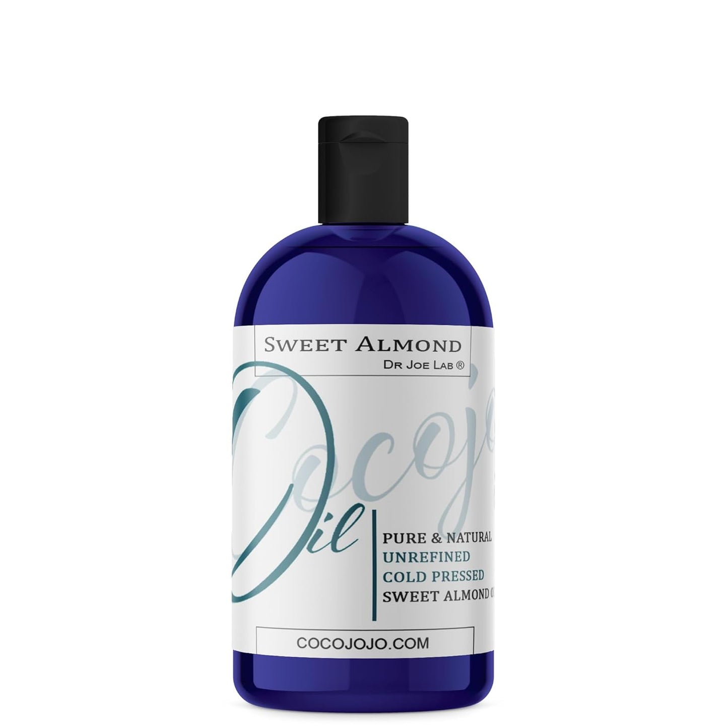 Dr Joe Lab Almond Oil 16 oz Pure Natural Sweet Almond Oil Cold Pressed Unrefined Extra Virgin - for Hair Skin Body Nail and Beard Carrier Oil for Essential Oils - Moisturizing & Nourishing