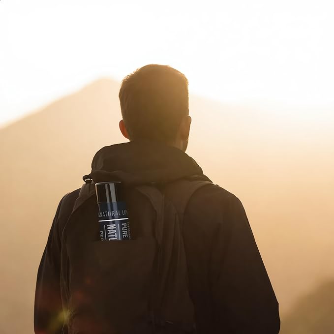 Naturistick Natural Beeswax Lip Balm 7-Pack | Peppermint – Black Tubes | Standard 0.15 oz Tubes