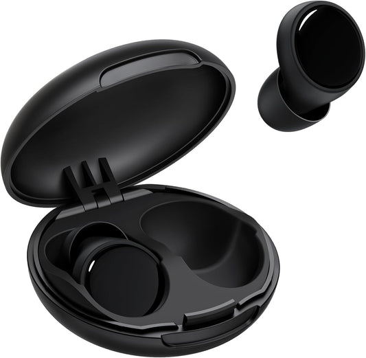 Ear Plugs for Sleeping 45dB Noise Cancelling Ear Plugs for Concerts, Focus, Travel, Work Silicone Hearing Protection Earplugs with 8 Tips (XS-L) Reusable Noise Reduction Ear Plug for Snoring Black