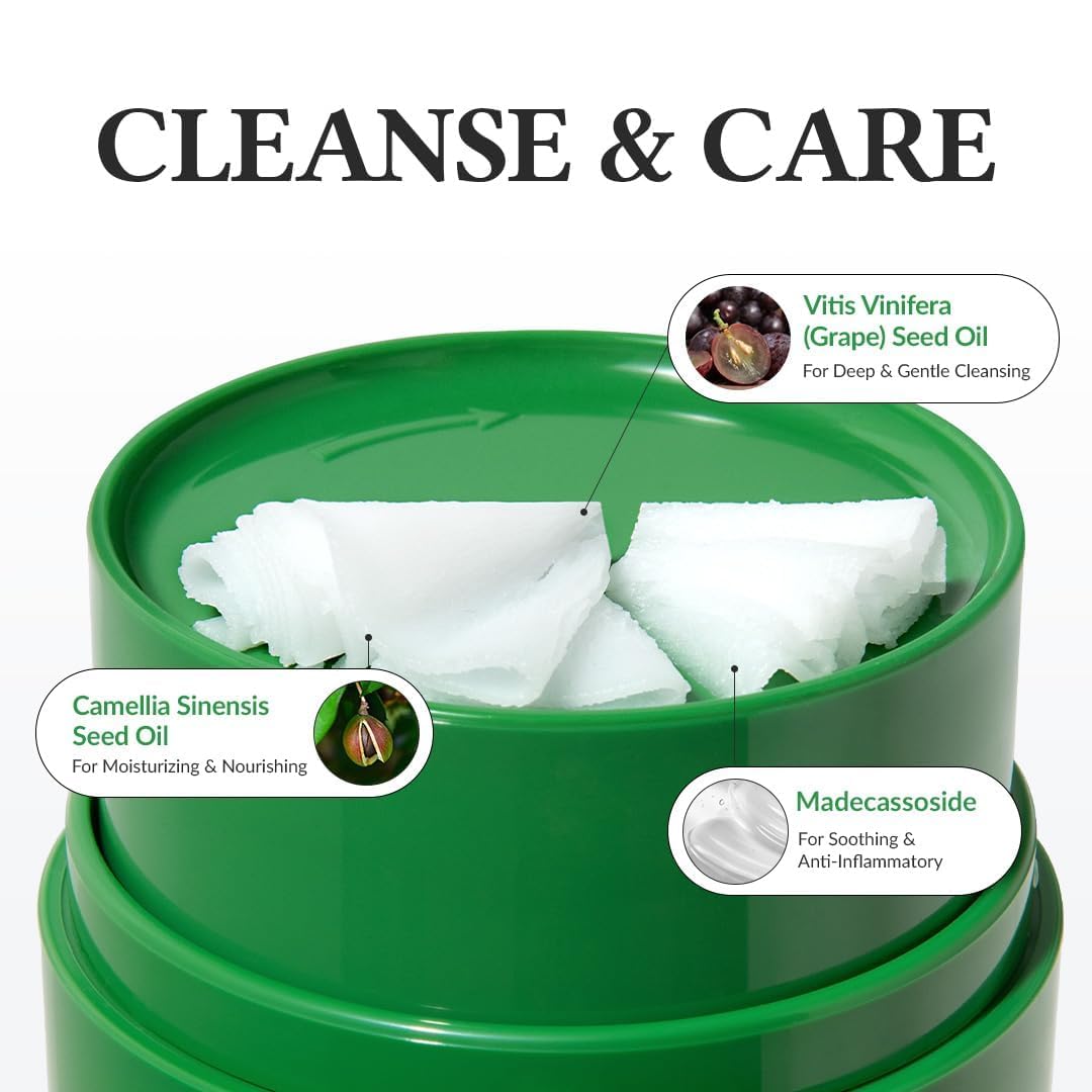 Dr.Althea Pure Grinding Cleansing Balm | Hygenic One-Step Makeup Cleansing Oil with Madecassoside | Non-Greasy Sorbet Texture | Soothing for All Skin Types | Korean Vegan Skin Care | 1.69 Fl Oz