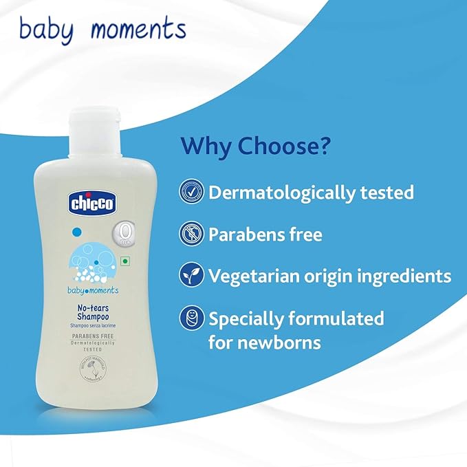CHICCO Baby Moment NO-TEARS Shampoo 200 ML.