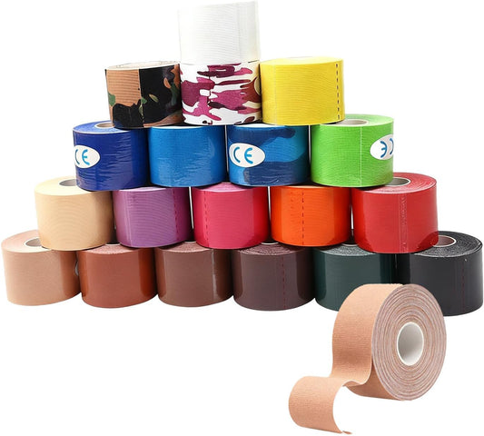 Kinesiology Tape 5cm, Waterproof KT Pro Extreme Tape, Extra Sticky Muscle Support, Elastic Sports Tape for Athletes, Physio Recovery & Tender Tape Alternative