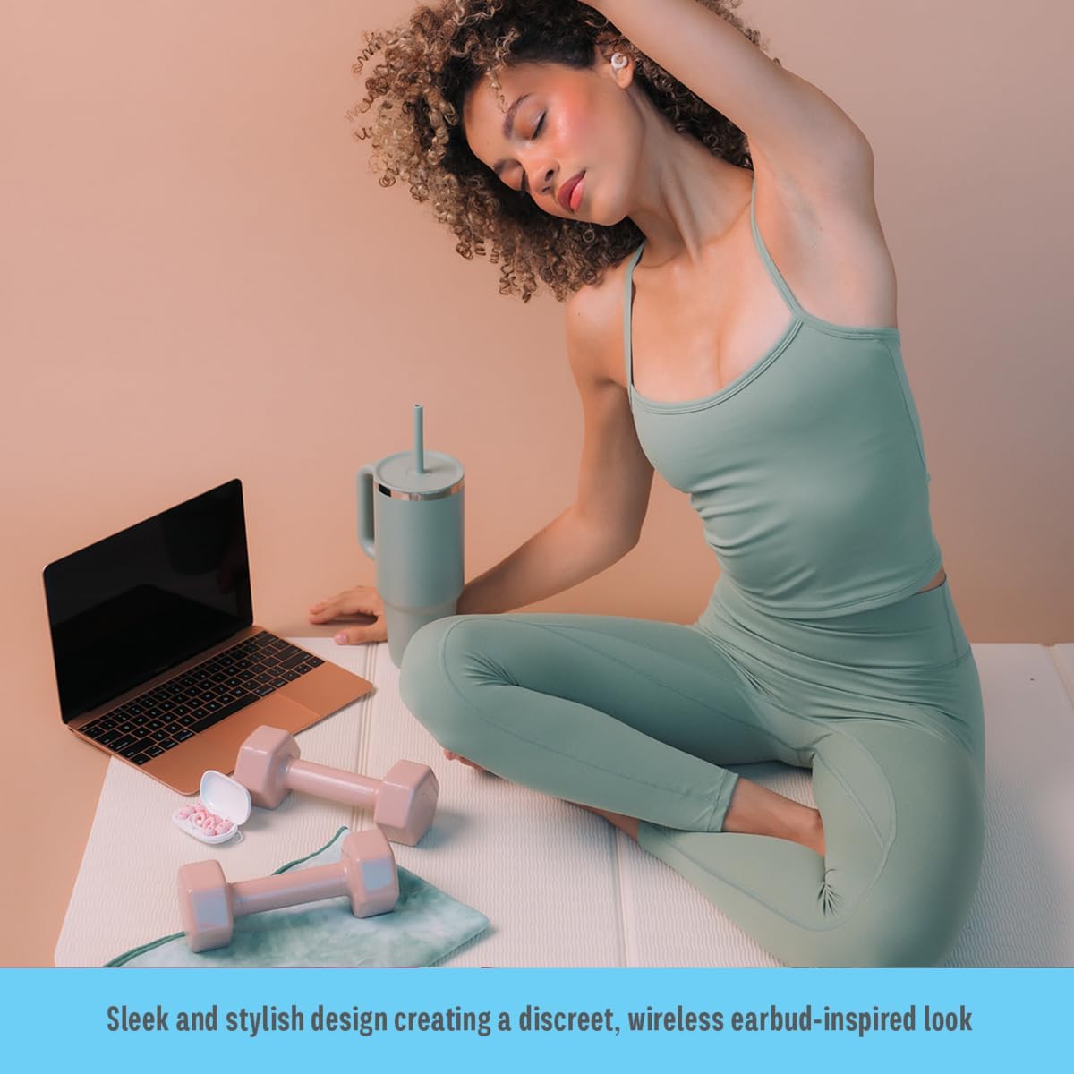 Hush Hoops Ear Plugs, Ultra-Soft Reusable Silicone Plugs with Horseshoe Shape for Comfort, Designed for Sleep and Sound Suppression, 17dB (NRR) Noise Reduction Rating, Pink, 1 Pair with Travel Case