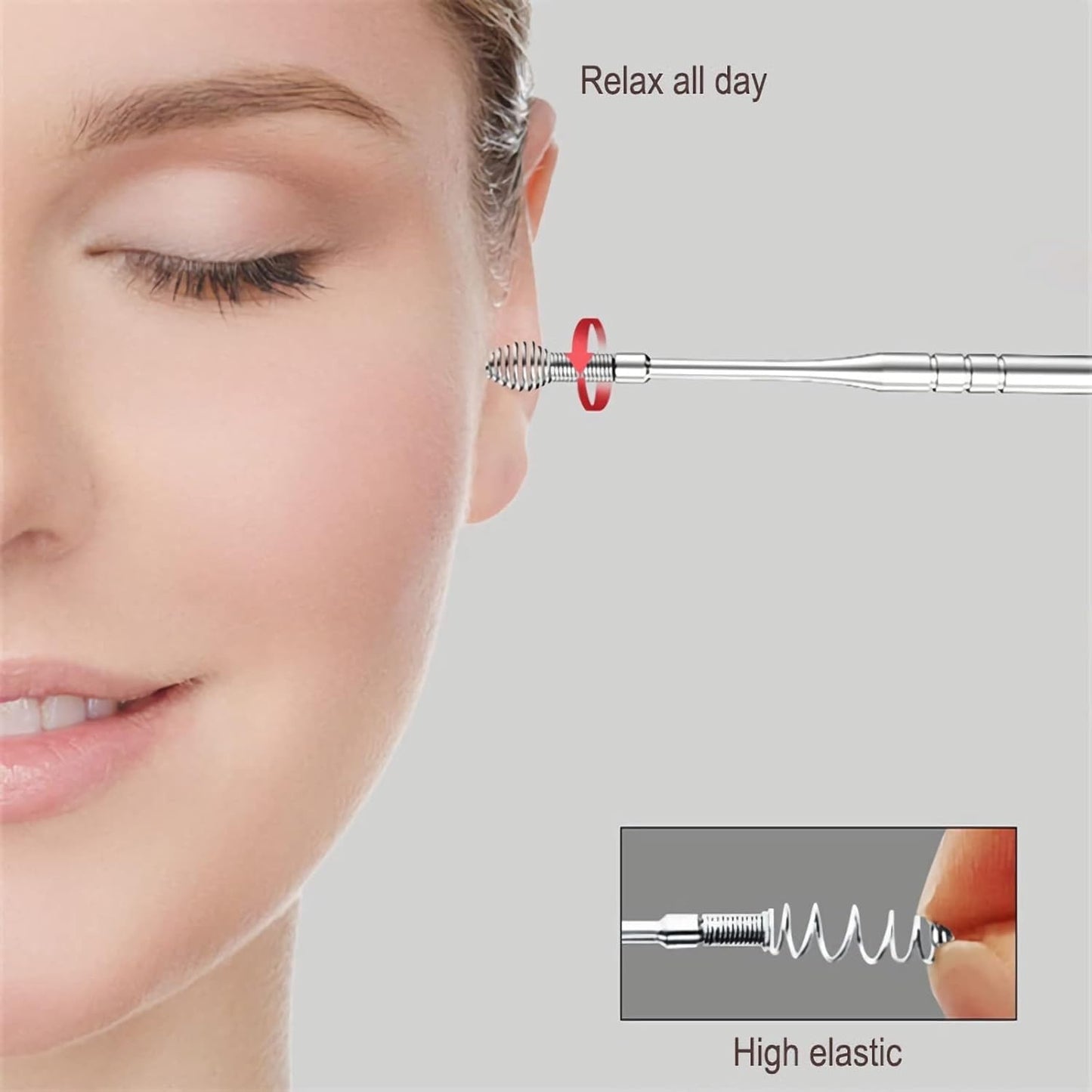 12 Pcs Ear Pick Earwax Removal Kit, Ear Cleaning Tool, Stainless Steel Earwax Removal Tool with Leather Storage Box (Yellow&Purple)