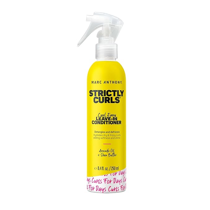Marc Anthony Leave-In Hair Conditioner for Curly Hair, Strictly Curls - Curl Defining & Deep Conditioning Detangler Moisturizer Hydrates Dry & Frizzy Curls - Hair Styling Product Reduces Frizz