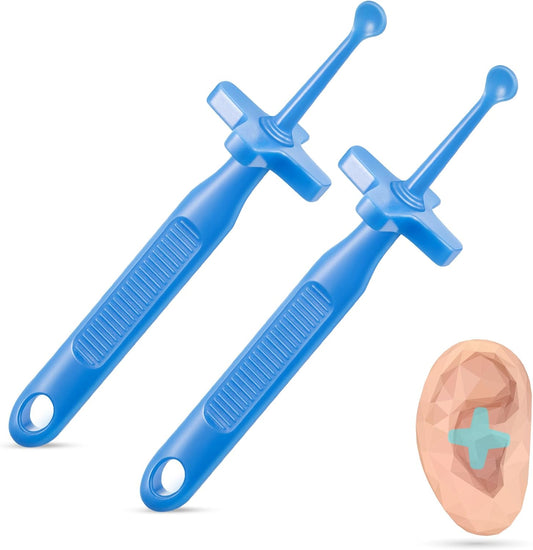 Feekoon 2 Pack Ear Wax Removal Tool, Cleaning Scoop Tool with Safe Guard, Reusable Plastic Ear Care Product for Earwax Removal