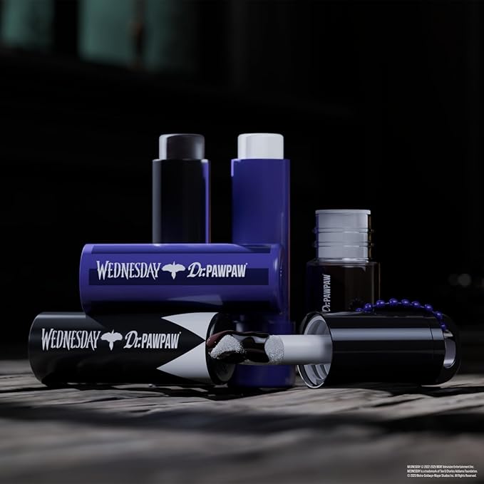 Dr. PawPaw Wednesday Set - Lip Balm and Lip Oil Trio with Original, Sheer Plum and Deep Blackberry Shades - Gluten Free Hydrating Care- 3 pc