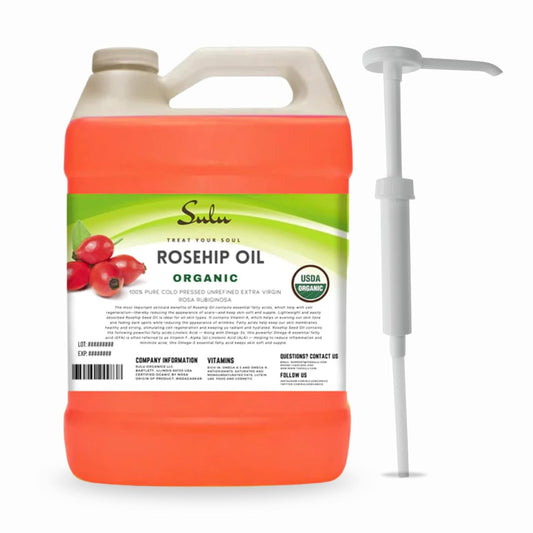 1 Gallon 100% Pure Organic Unrefined Extra Virgin Cold Pressed Rosehip Oil