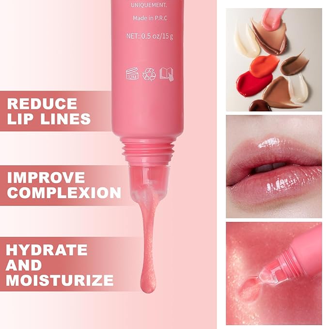 4 Pack Summer Samfeel Lip Balm Tinted Lip Butter Balm Gift Set -Conditioning Vegan Lip Balm for Instant Moisture, Shine & Hydration - Lip Gloss Lip Care (Pink Sugar+Birthday Cake+Vanilla+Beige, 15g)