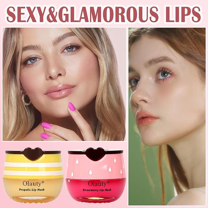 8PCS Bee Lip Balm Lip Mask Honey Pot, Mothers Day Party Favors, Strawberry, Watermelon, Apple Lime, Cherry, Mint, Coconut, Peach, Moisturizing Honey Balm Bulk Gifts, Easter Basket Stuffers