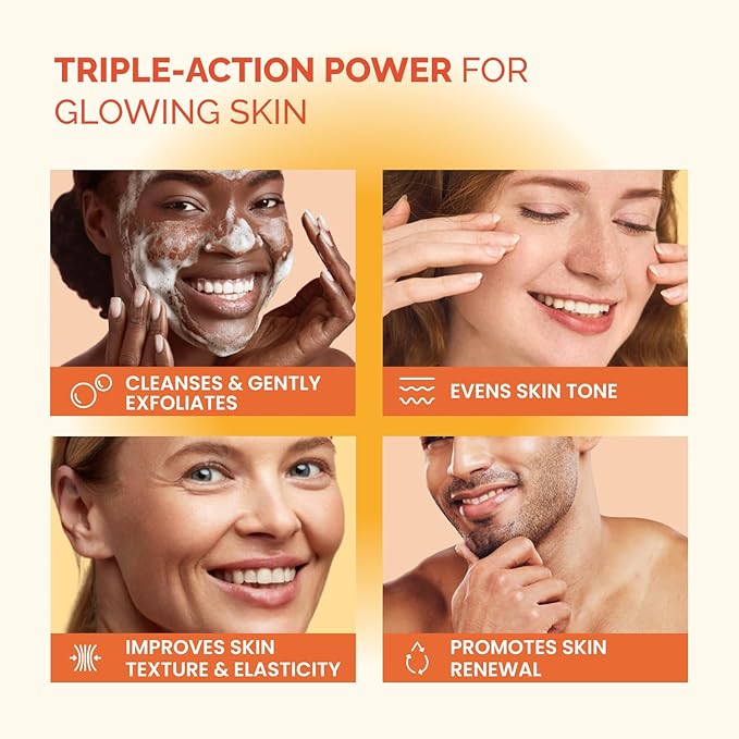 PLANTIFIQUE Kojic Acid Soap for Hyperpigmentation - Turmeric Soap 2 Bars with Hyaluronic Acid, Collagen, Vitamin C for Dark Spots - Face Wash for Women and Men, Vegan Skincare, 160g / 5.64 oz