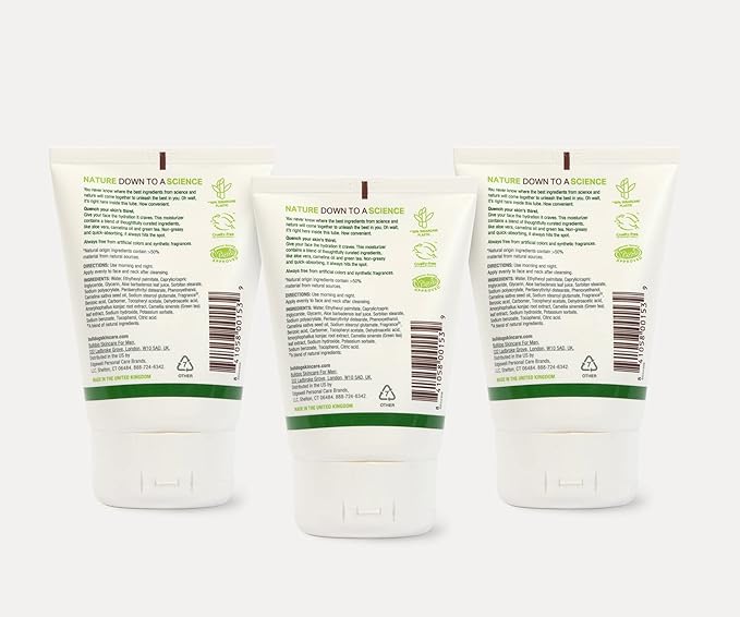 BULLDOG Mens Skincare and Grooming Original Face Moisturizer with Aloe Camelina & Green Tea 3.3 Fl. Oz - Pack of 3