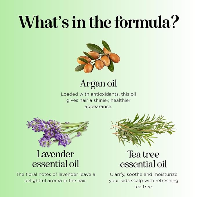 Cleansing Kids Shampoo for Dry Scalp - Dry Flaky Scalp Care Shampoo for Kids and Hair Build Up Remover with Tea Tree Oil and Rosemary Essential Oils for Hair Care - Kids Scalp Cleanser for Build Up