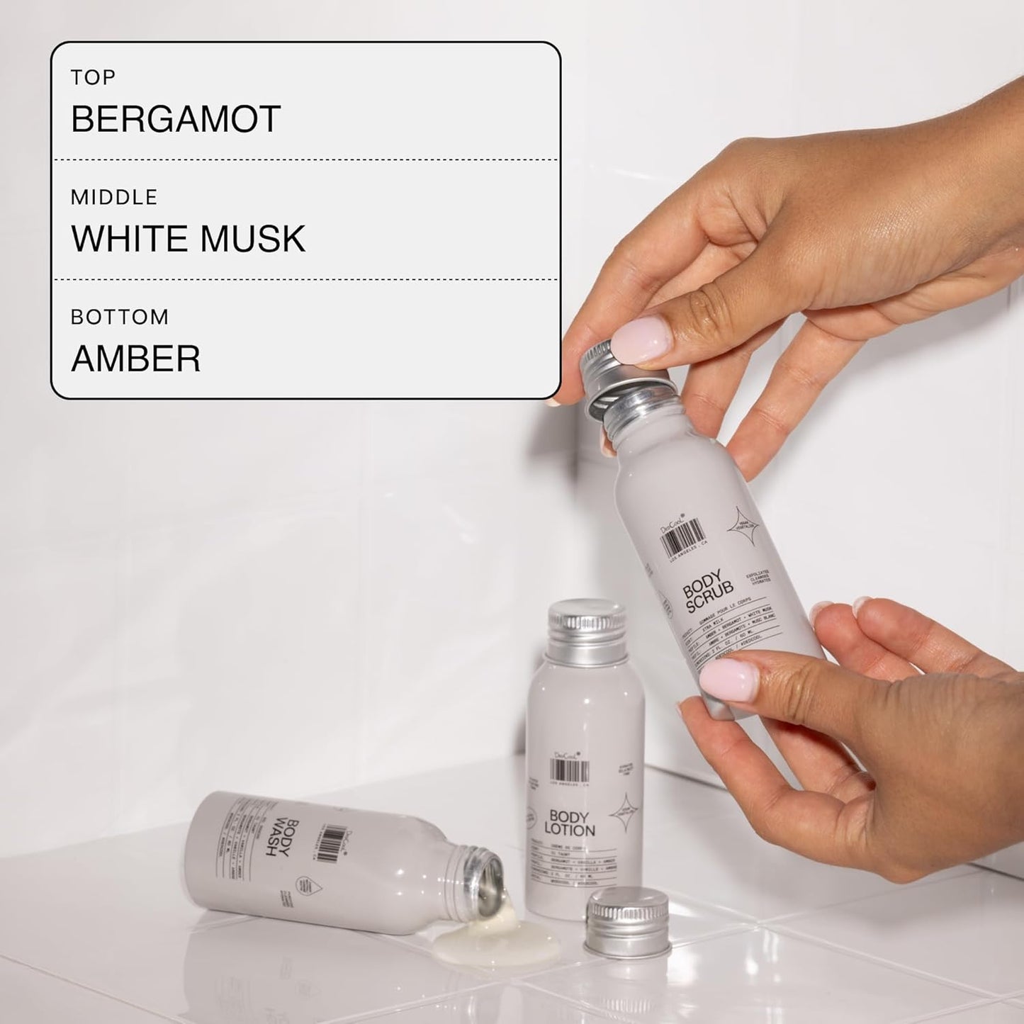 DedCool Body Lotion | Xtra Milk | Deeply Hydrating Lightweight Formula with Ceramides, Snow Mushroom & Meadowfoam Oil | Soft Musk, Bergamot & Amber Scent | Non-Toxic, Vegan Skincare | 2 oz