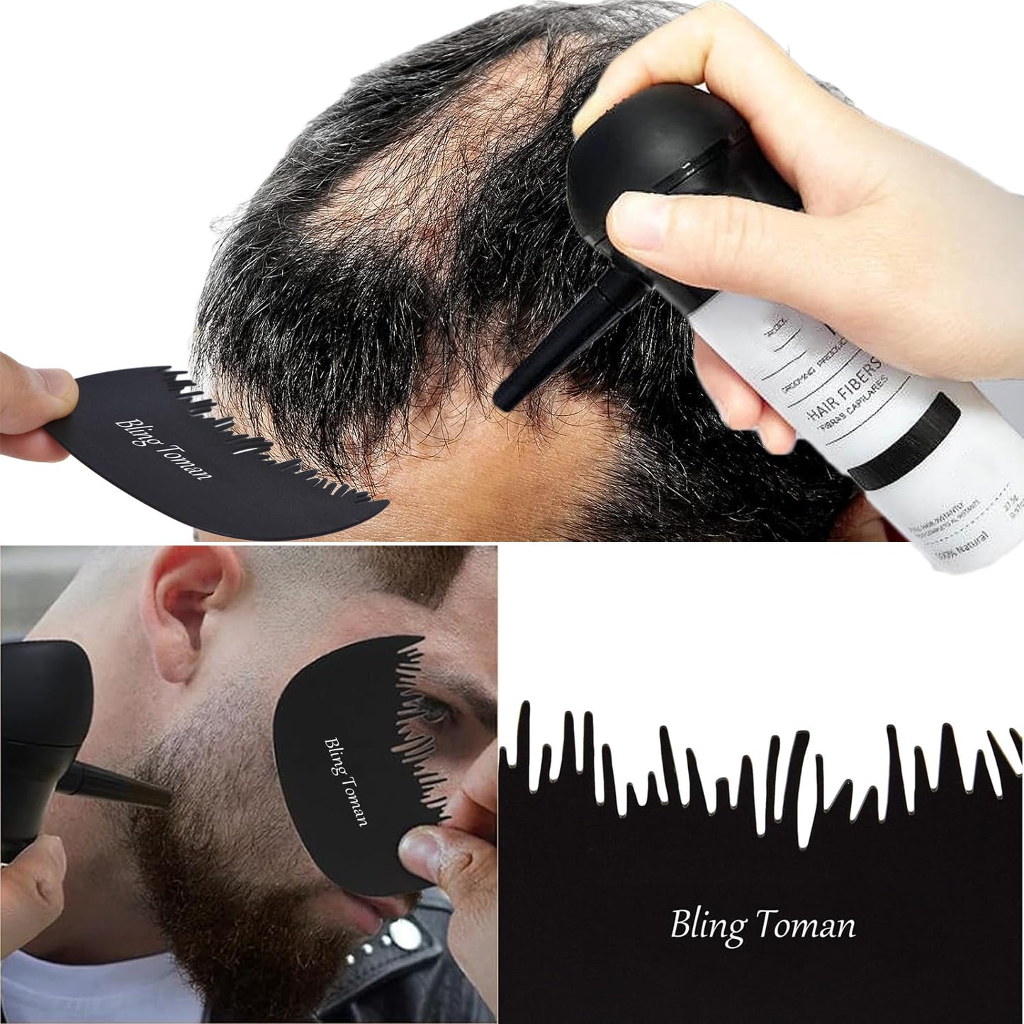 Dual-Ended Hairline Powder Brush Concealer Brush Precision Makeup Brush Set with Sponge Tip for Seamless Blending Hair Touch Up And Contouring Blending (Dual-Ended Brush)