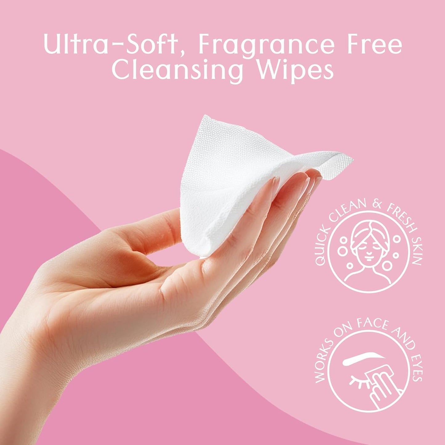 Air Jungles Makeup Remover Wipes Singles 25 Count (Pack of 3), Extra Large 6" x 8", Fragrance-Free, Removes Makeup and Oil, Ultra-Soft Cleansing Wipes, Alcohol Free