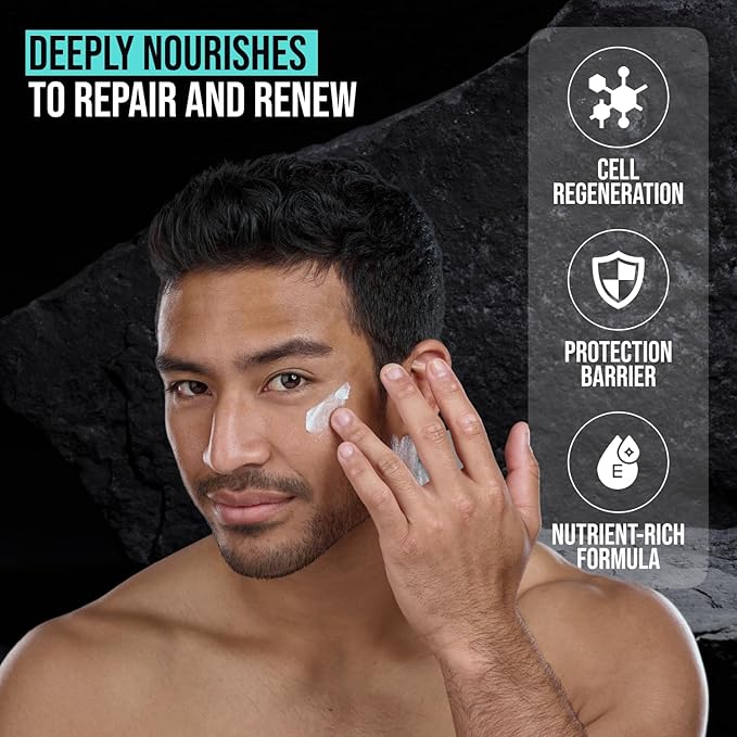 Mens Face Moisturizer Cream - Anti Aging & Wrinkle Face Cream - Mens Facial Moisturizer - Retinol, Collagen, Peptides, Vitamins E & A - Facial Skin Care - After Shave Lotion - Day & Night – 4 oz
