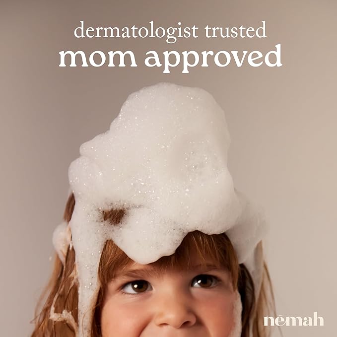 Nemah Baby Soap And Shampoo, 2 In 1 Baby Wash For Hair And Body, Tear Free Shampoo And Body Wash With Chamomile Aloe Vera Jojoba Oil, For Newborn And Toddlers, Vegan, Baby Bath Essentials, 9.8 Fl Oz