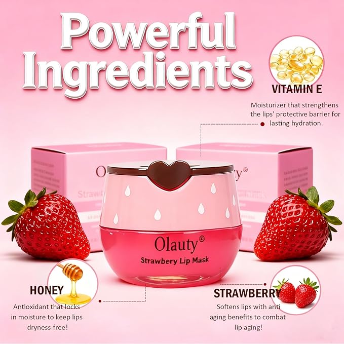 6PCS Bee Lip Balm Honey Pot, Lip Mask Skincare, Strawberry, Watermelon, Apple Lime, Cherry, Mint, Honey Overnight Moisturizing Vitamin E, Teacher Appreciation Gifts, Mothers Day Party Favors