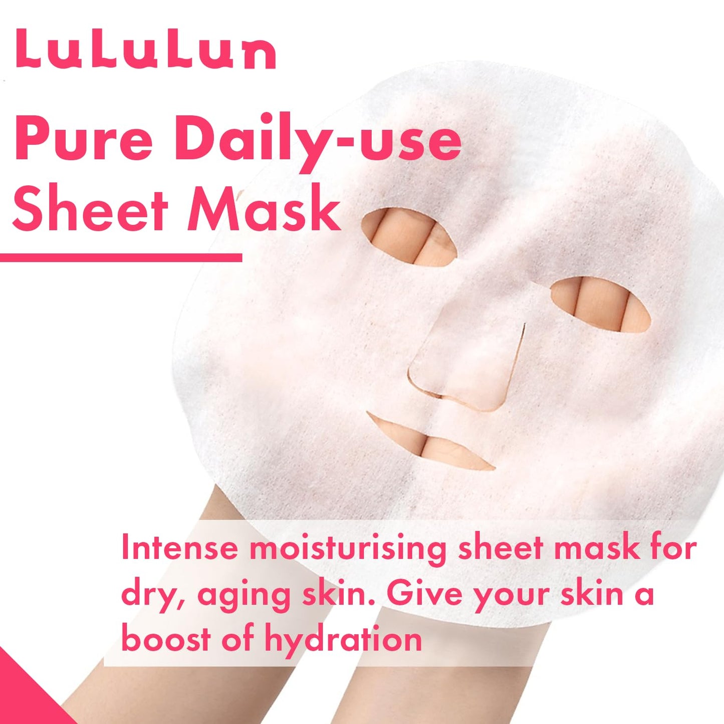 Lululun 32EA Anti Aging Face Mask for Women, Daily Face Masks Skincare & Moisturizing FACE MASK with Rice Extract& Honey, Collagen Face Mask Sheet & Facial Mask & Sheet Mask from Japan PRECIOUS MOIST