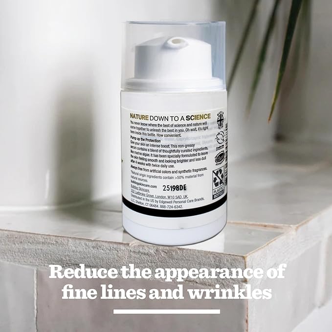 BULLDOG Mens Skincare Age Defense Serum with Marine Algae, 1.6 FL OZ