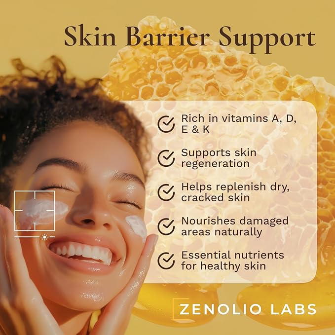 Organic Beef Tallow for Skin Face - Tallow and Honey Balm for Face - Whipped Grass-Fed Moisturizer with Raw Honey & Beeswax - Hydrating Body Cream for Dry, Cracked and Sensitive Skin