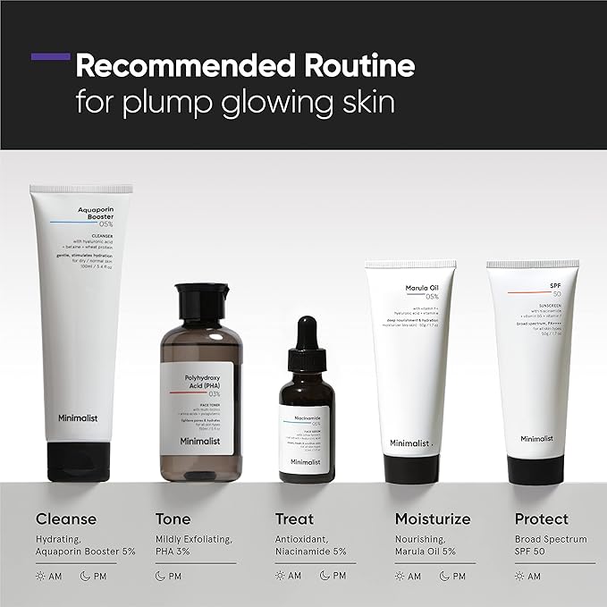 Minimalist Face Moisturizer for Dry Skin | Marula Oil 5% With Hyaluronic Acid For Deep Nourishment & Hydration | Face Hydrating Moisturizer | For Women & Men | 1.7 Oz / 50 gm