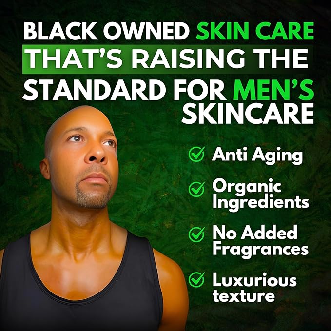 KING Complexion Mens Anti Aging Face Cream with Retinol – Organic Skin Care Face Moisturizer with Shea Butter – Non Greasy – Clean Ingredients, Lightweight – All Skin Types – Black Owned (1.7 oz)