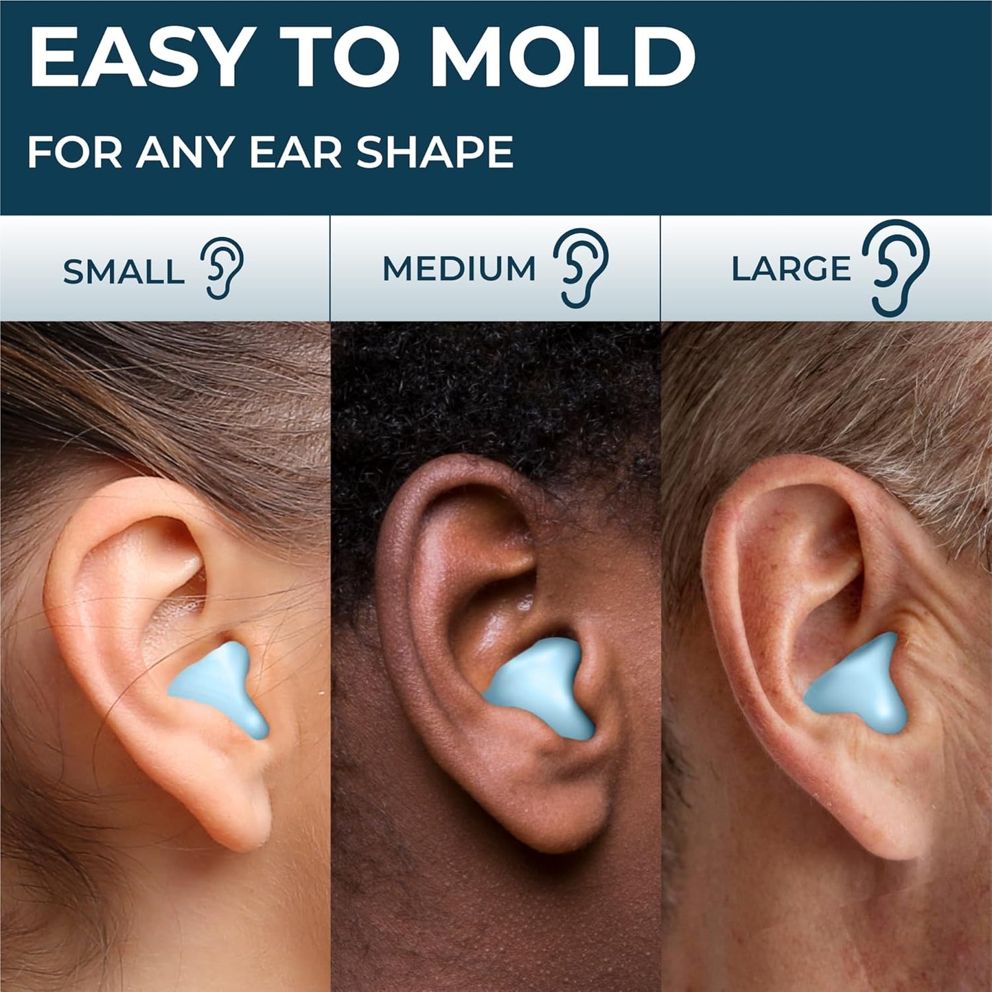 Peace&Quiet PQ Wax Ear Plugs for Sleeping, Swimming - 54 Noise Cancelling Silicone Gel Wax Earplugs, Ear Protection for Sleep and Swim, Soft Wax Pillows with Sound Blocking Level 32Db, (54 Pillows)