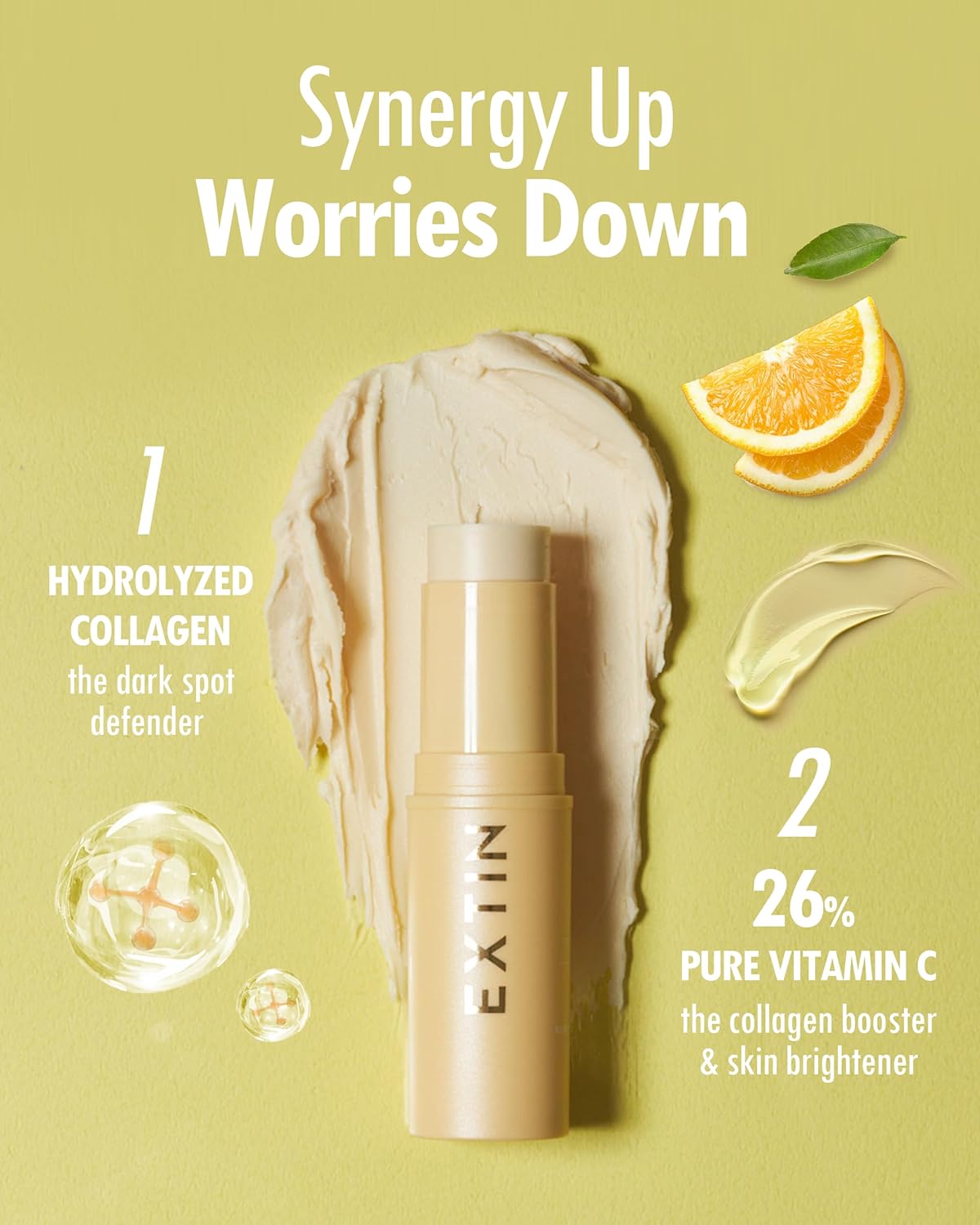 KAHI Extin C Balm - Vitamin C Infused Moisturizer Stick | Starter & Finishing Balm for Skin Brightening & Fine Lines (0.32 oz)