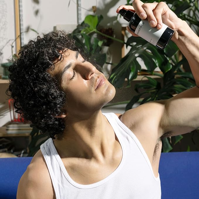 HOMMEFACE Men’s Herbal Spray Face Toner - Alcohol-Free, Hydrating & Balancing Facial Mist - Korean Skincare Technology with Witch Hazel, CICA Extract, Hyaluronic Acid, 8.45 fl oz