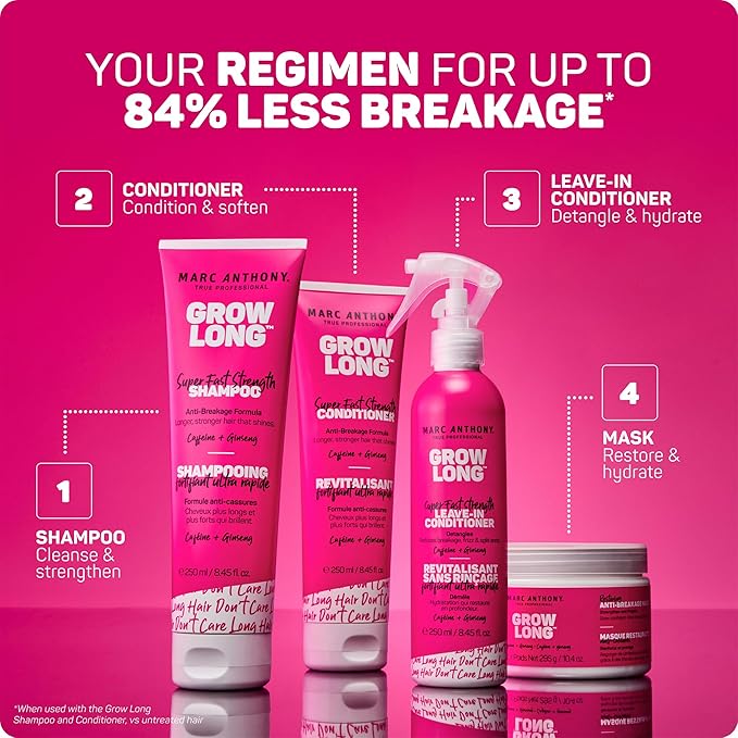 Marc Anthony Leave-In Hair Conditioner Spray for Long & Detangled Hair, Grow Long - Moisturizing & Deep Conditioning Detangler Spray with Biotin For Split Ends, Breakage & Reduces Frizz