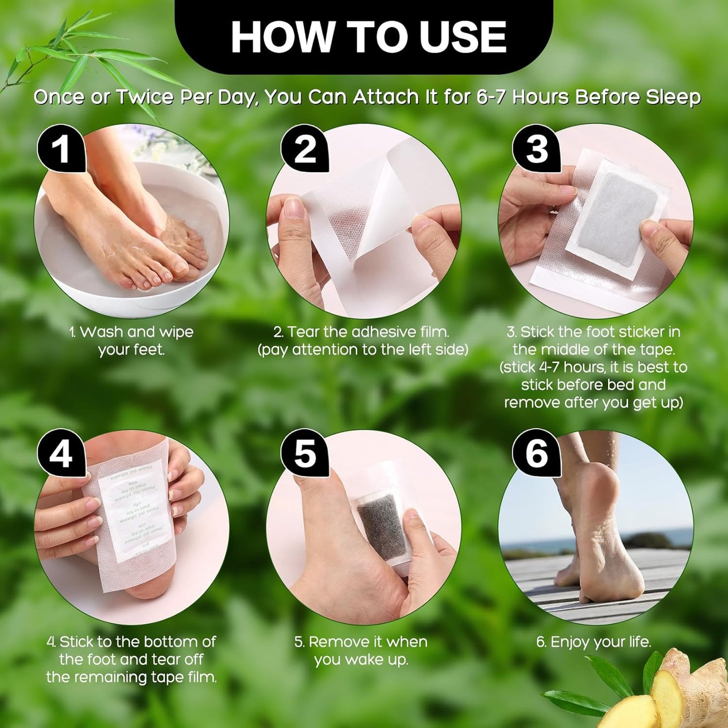 100 Packs Foot Pads kit Bamboo Feett Pads, Natural Cleansing, Promoting Sleeping, Suitable for Daily Relaxation Foot Paches Relieve Stress, Improve Sleep and Relaxation